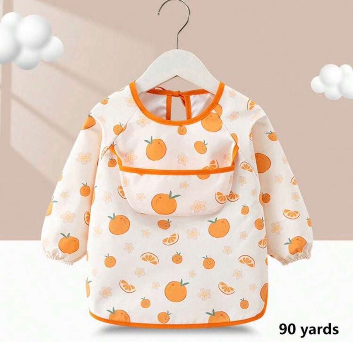 Orange Sleeved Bib