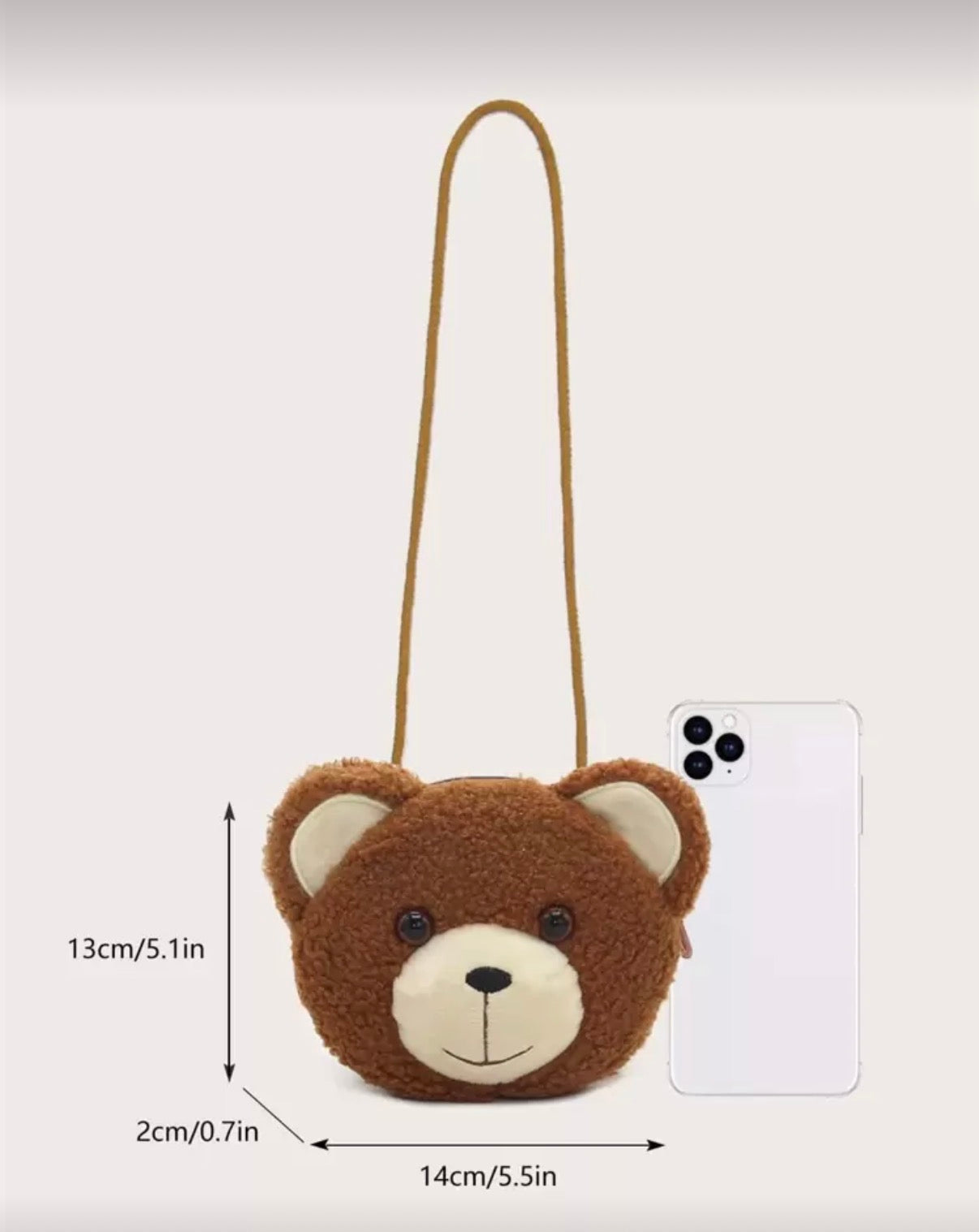Bear Brown Croasbody Bag