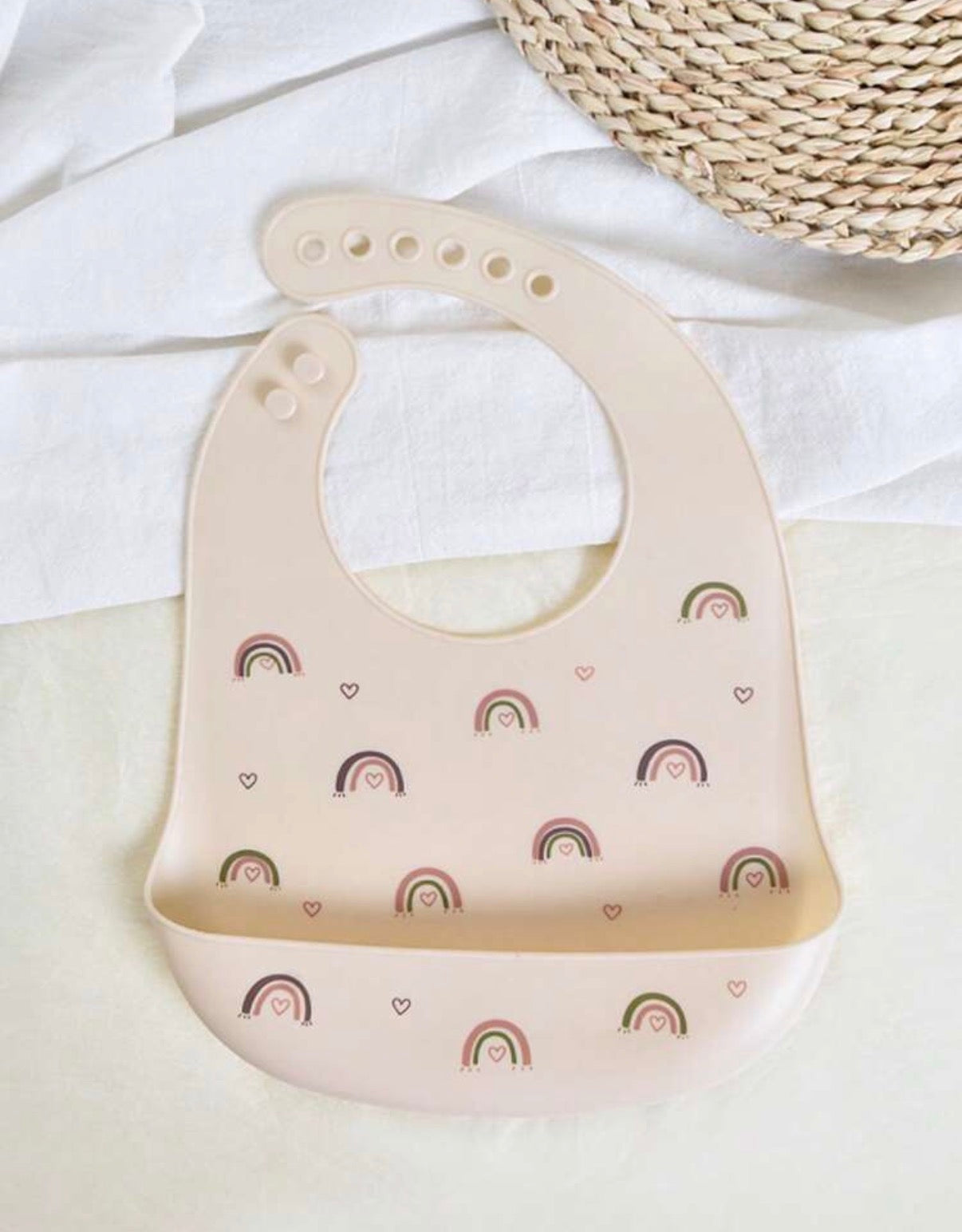 Rainbow Silicon Bib