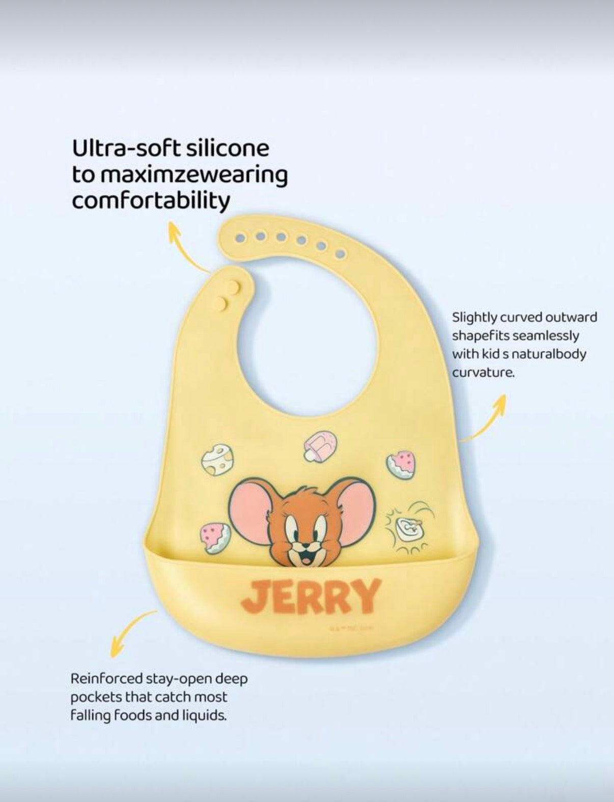 Jerry Silicon Bib