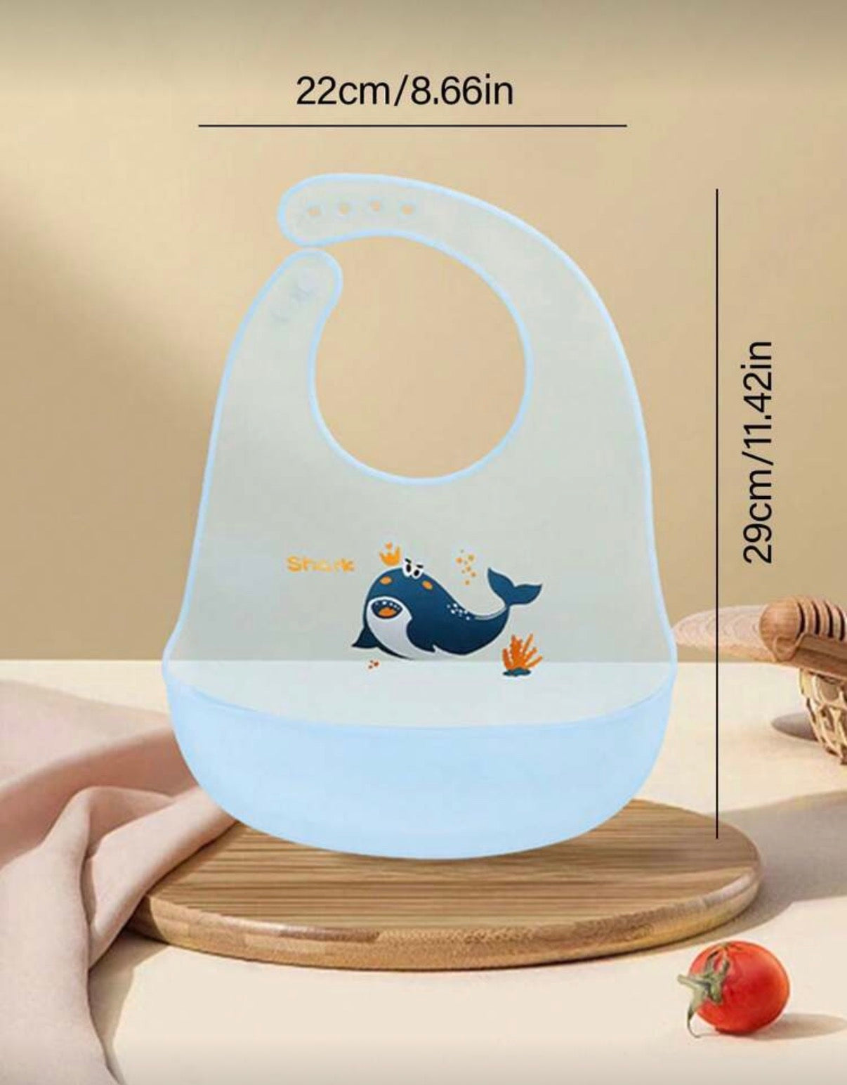 Whale Silicon Bib