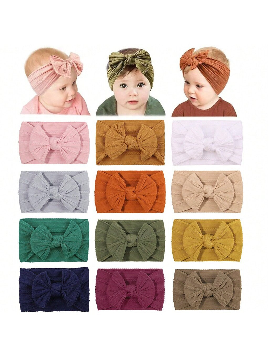 12 Pcs Headbands