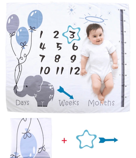 2 Pcs Milestone Photo Rug