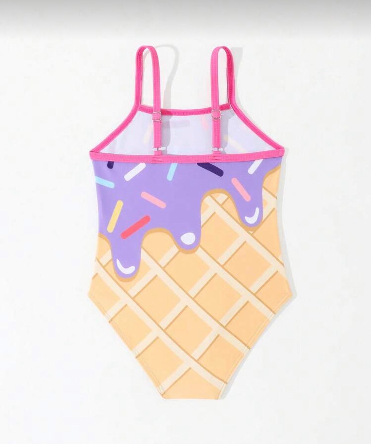 Spaghetti Print One Piece Swimsuit