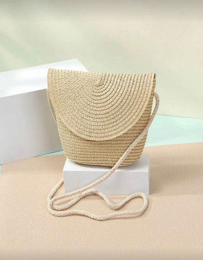 Beige Hat & Bag Set