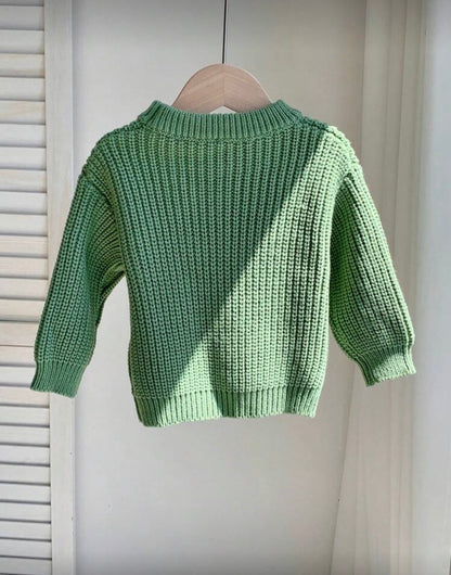 Green Knit Pullover