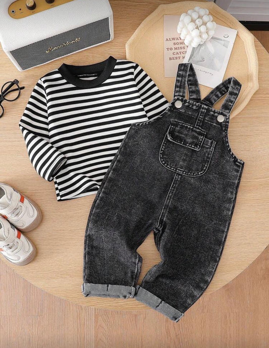 2 pcs set ( sweatshirt & jumpsuit )