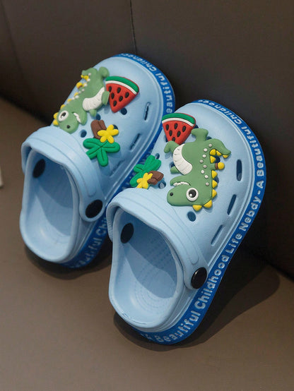 Blue Dinosaur Crocs