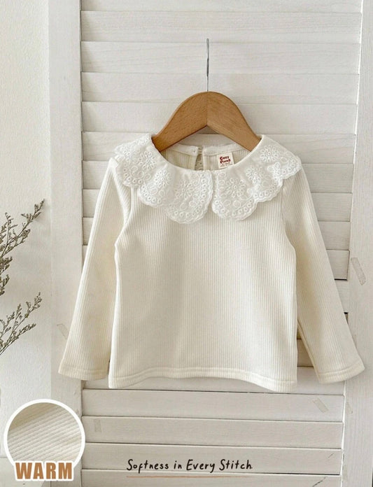 White Crew Neck Pullover