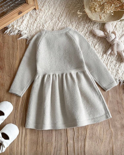 Beige Knitted Dress