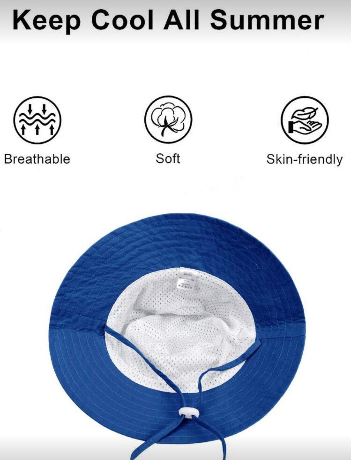 Blue 2 Pcs Set ( Hat & Sunglasses )