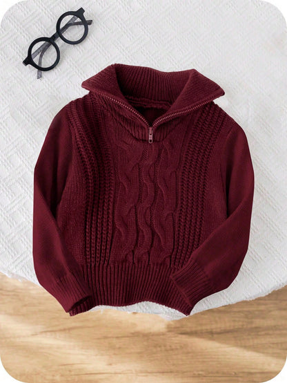 Burgundy Knit Sweater