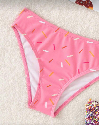 White Donuts Bikini Set
