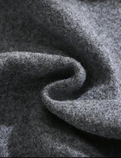 Grey Elegant Coat Jacket