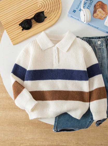 Thick Striped Pullover Only
