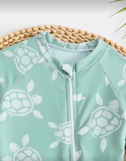 Long Sleeve Cartoon Swimsuit