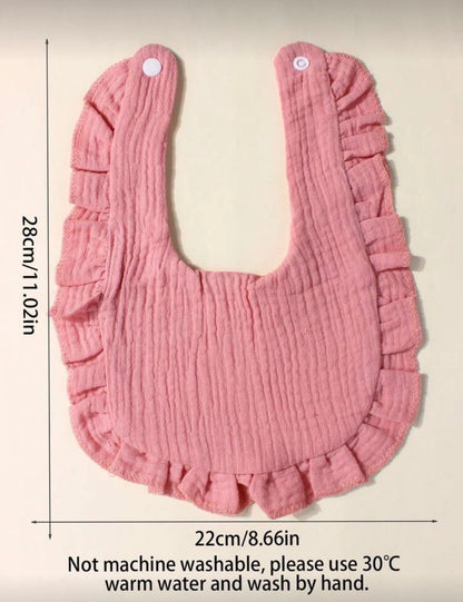 6 Pcs Set ( 3 Bibs & 3 Headbands )