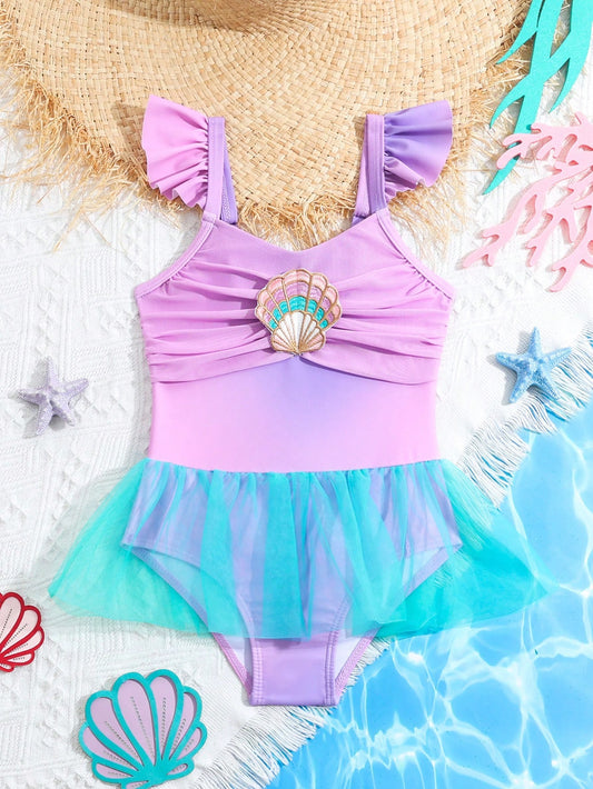 One Piece Shell Swimsuit
