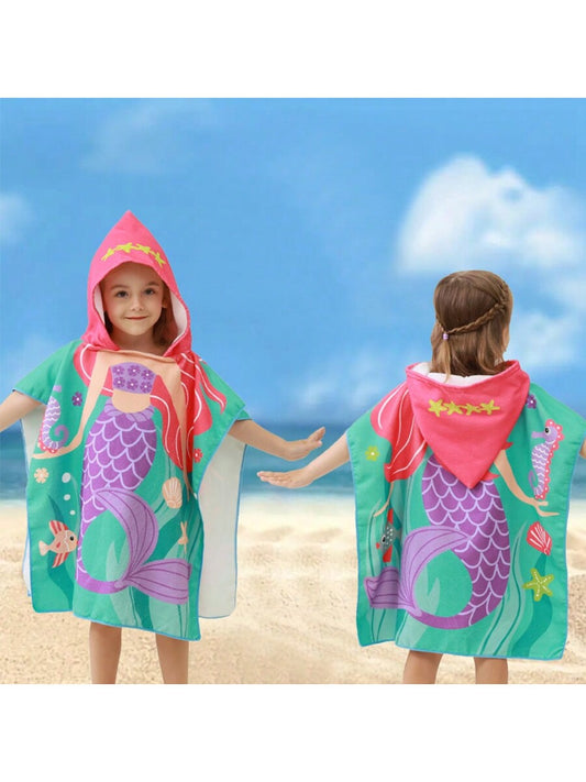Mermaid Hooded Beach Towel