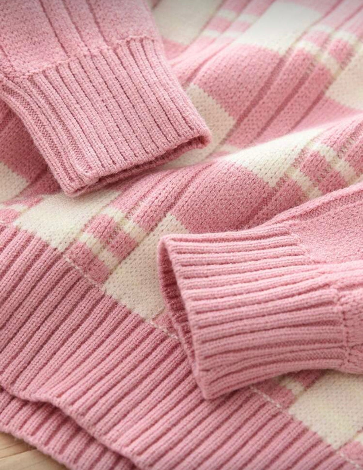 2 Pcs Plaid Striped Set