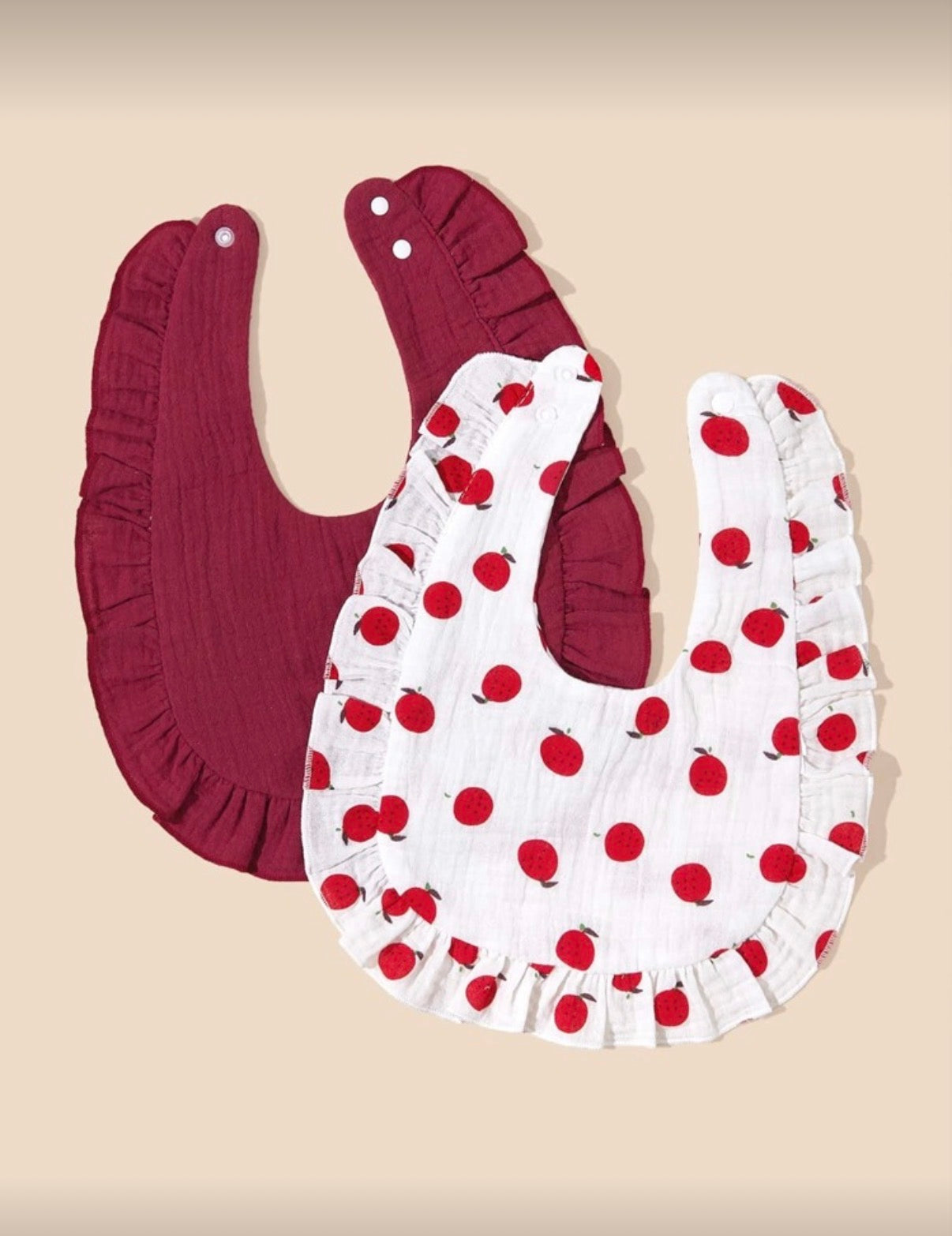 2 Pcs Soft Bibs