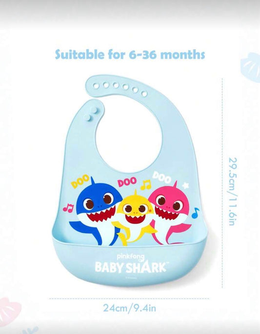 Baby Shark Silicon Bib