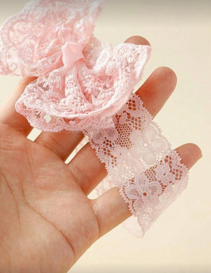 Pink Socks (Anti Slip) & Headband