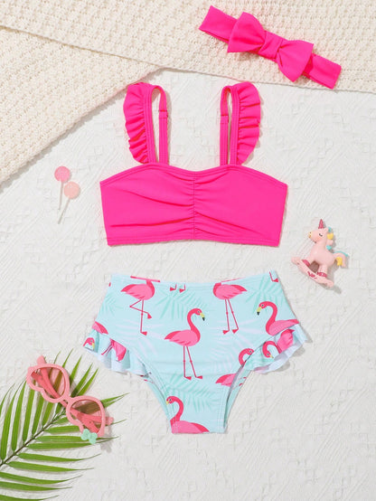 Hot Pink Flamingo Bikini
