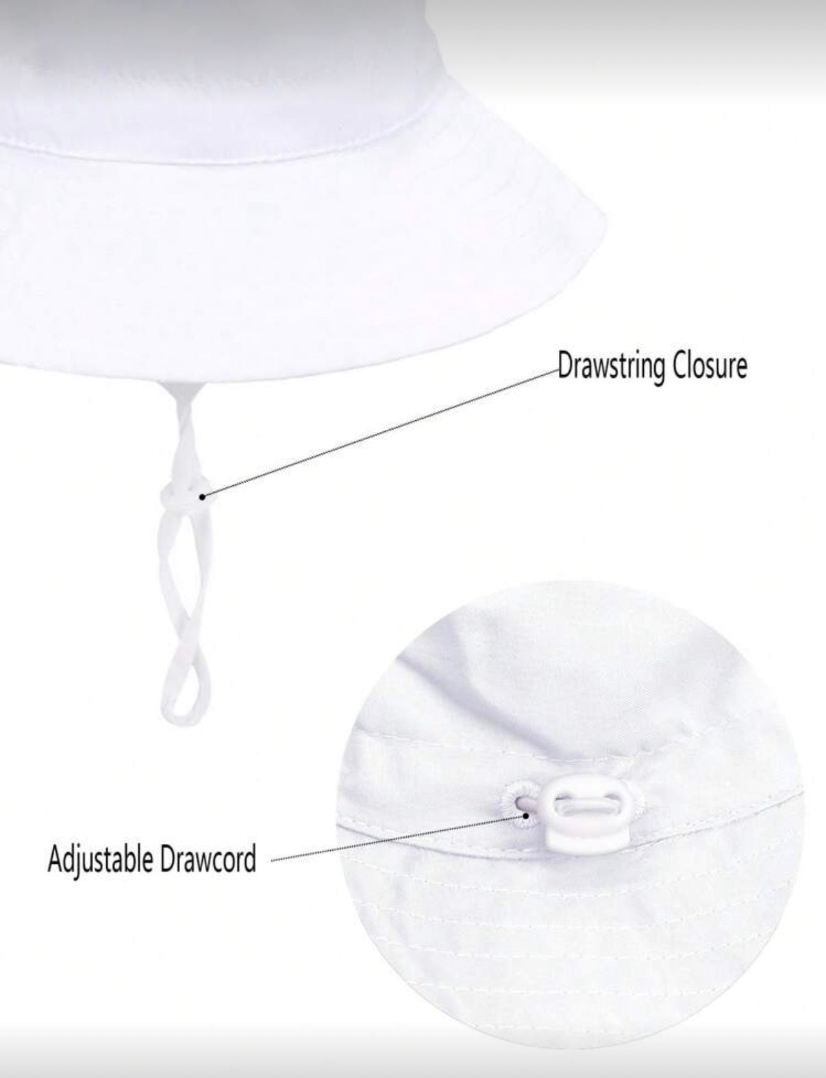 White Hat & Sunglasses Set