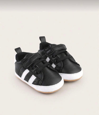 Black Leather Sneakers