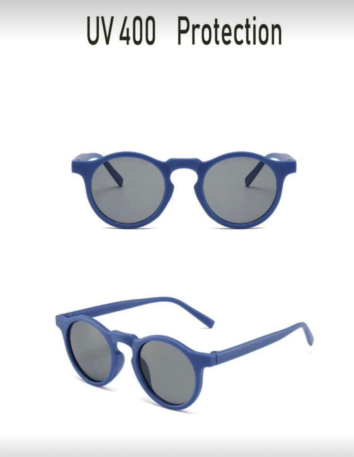 Blue 2 Pcs Set ( Hat & Sunglasses )