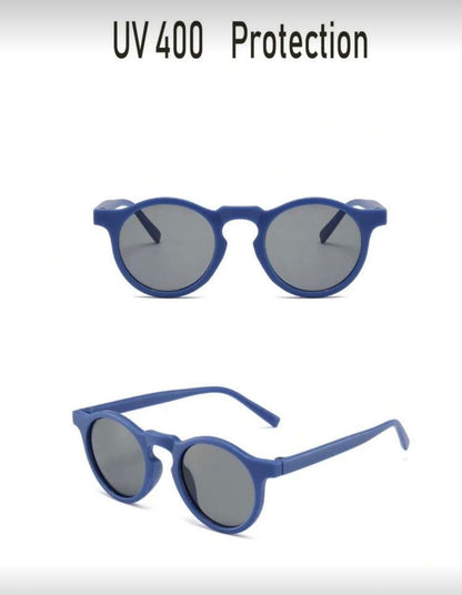 Blue 2 Pcs Set ( Hat & Sunglasses )