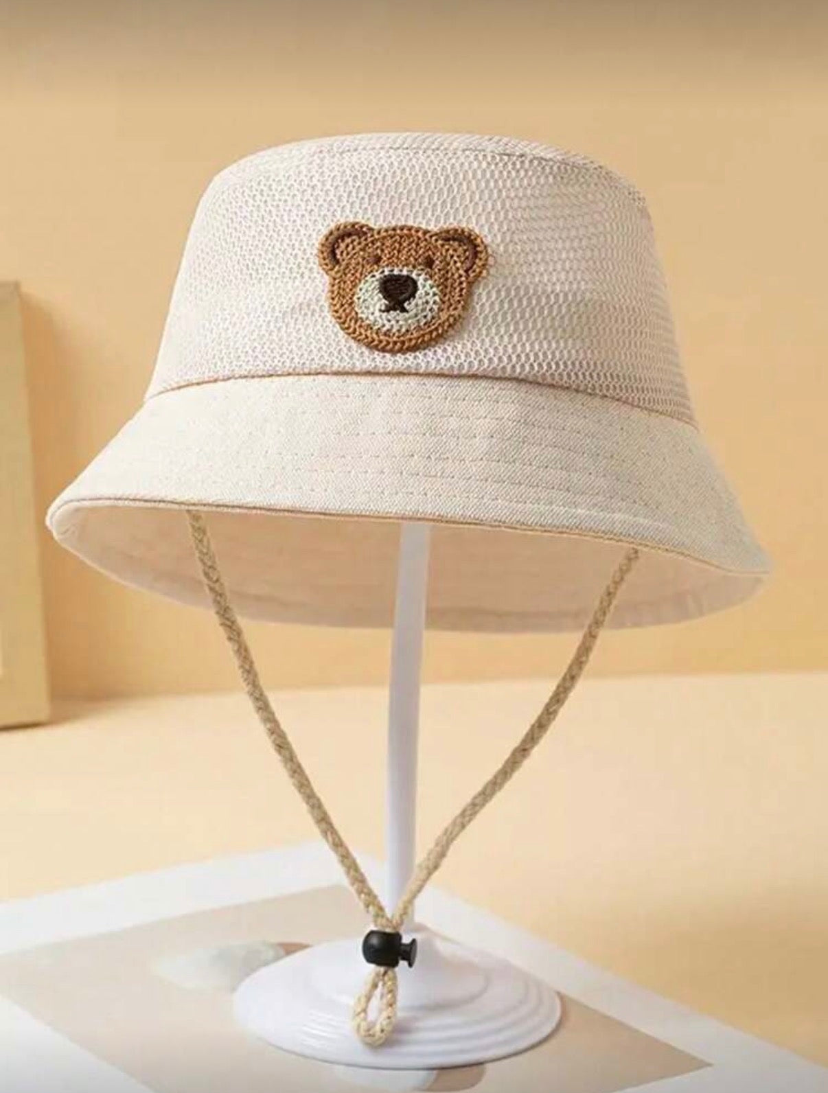 Beige Bear Hat