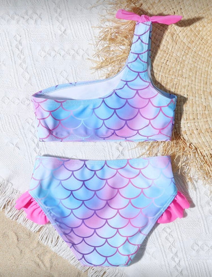 Fish One Shoulder Bikini Set