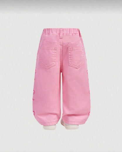 Pink Bow Jeans