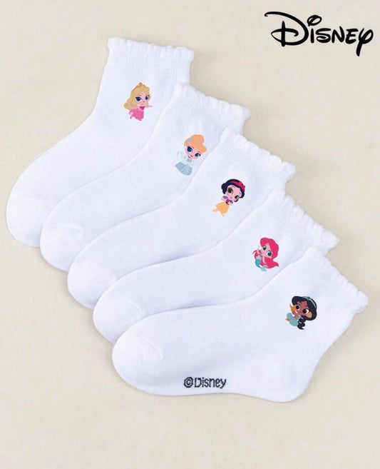 5 Pcs White Socks