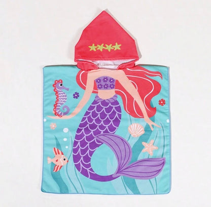 Mermaid Hooded Beach Towel