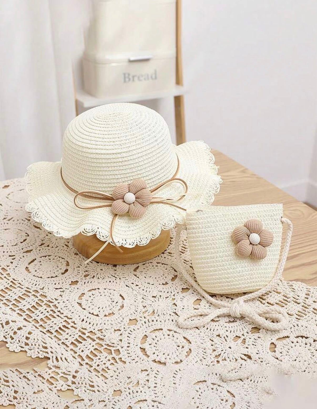White Set Hat & Bag