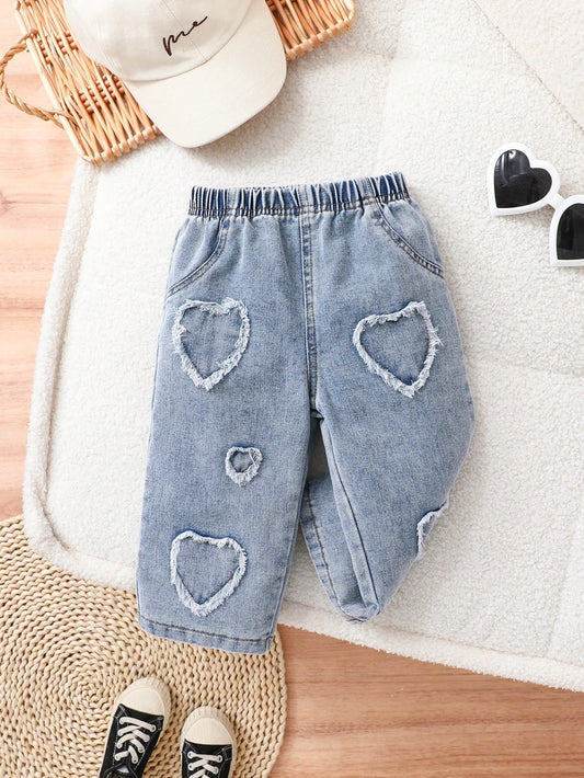 Light Blue Heart Jeans