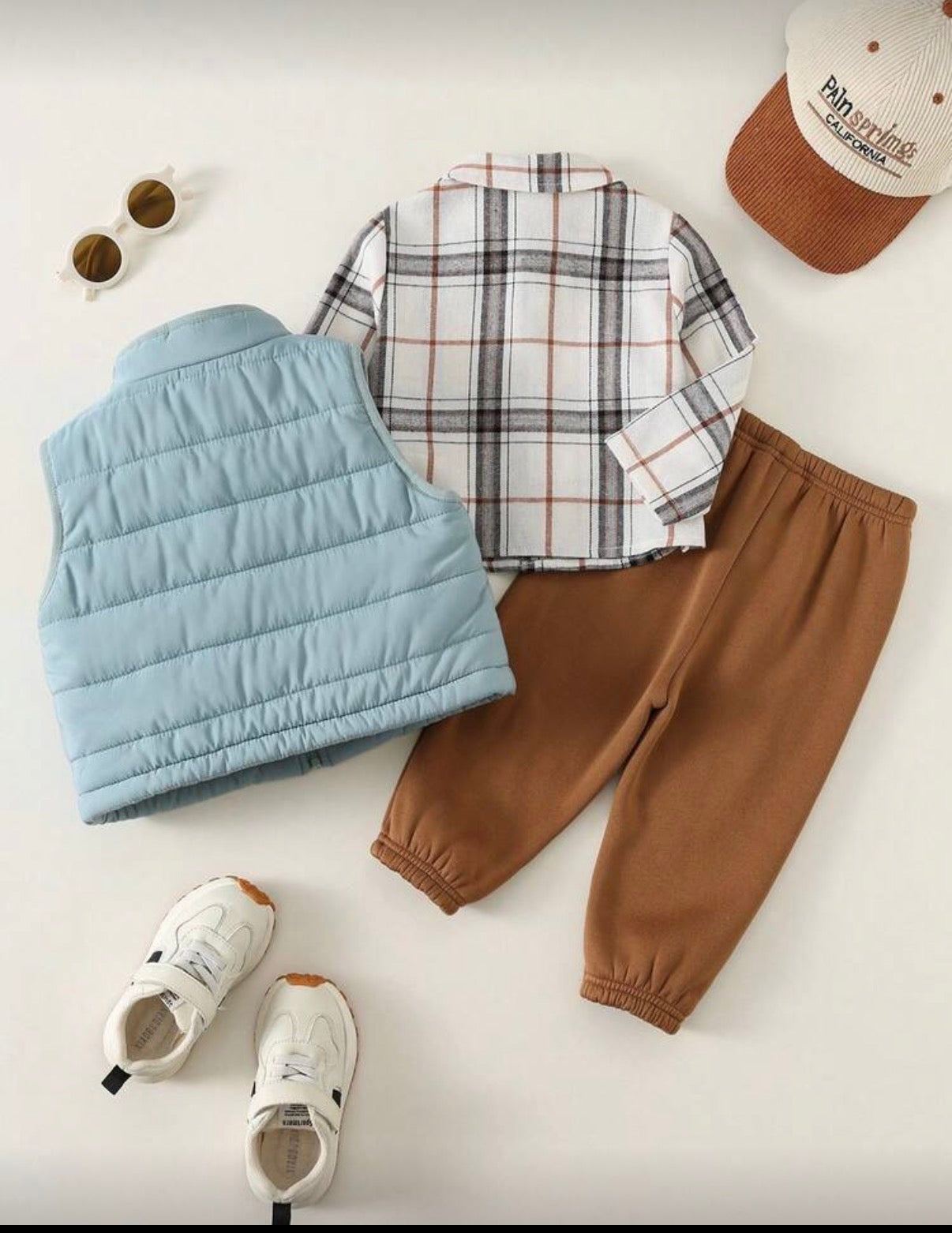 3 pcs set ( shirt & vest & pants )