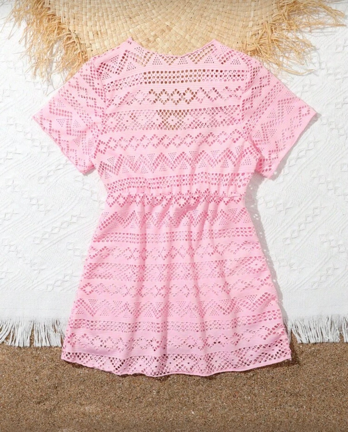 Pink Cover Up For Beach