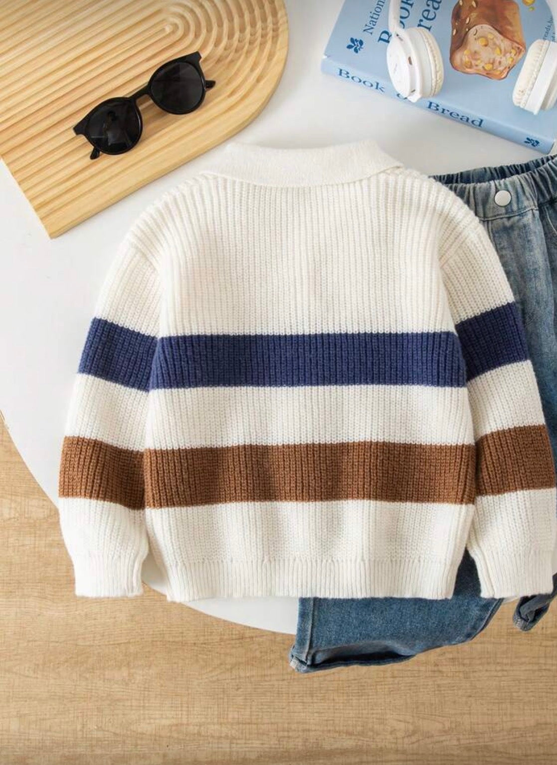 Thick Striped Pullover Only