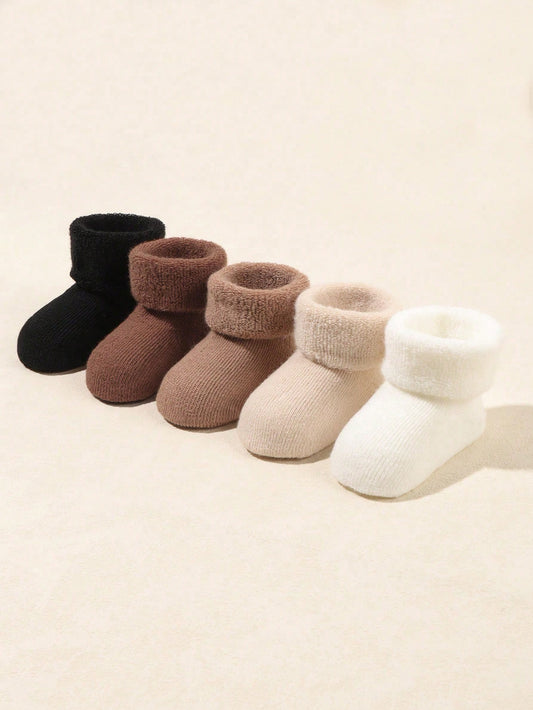 5 Pcs Warm & Comfy Fleece Socks