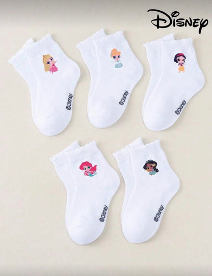 5 Pcs White Socks