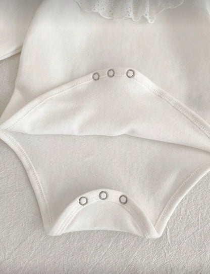 White Floral Bodysuit