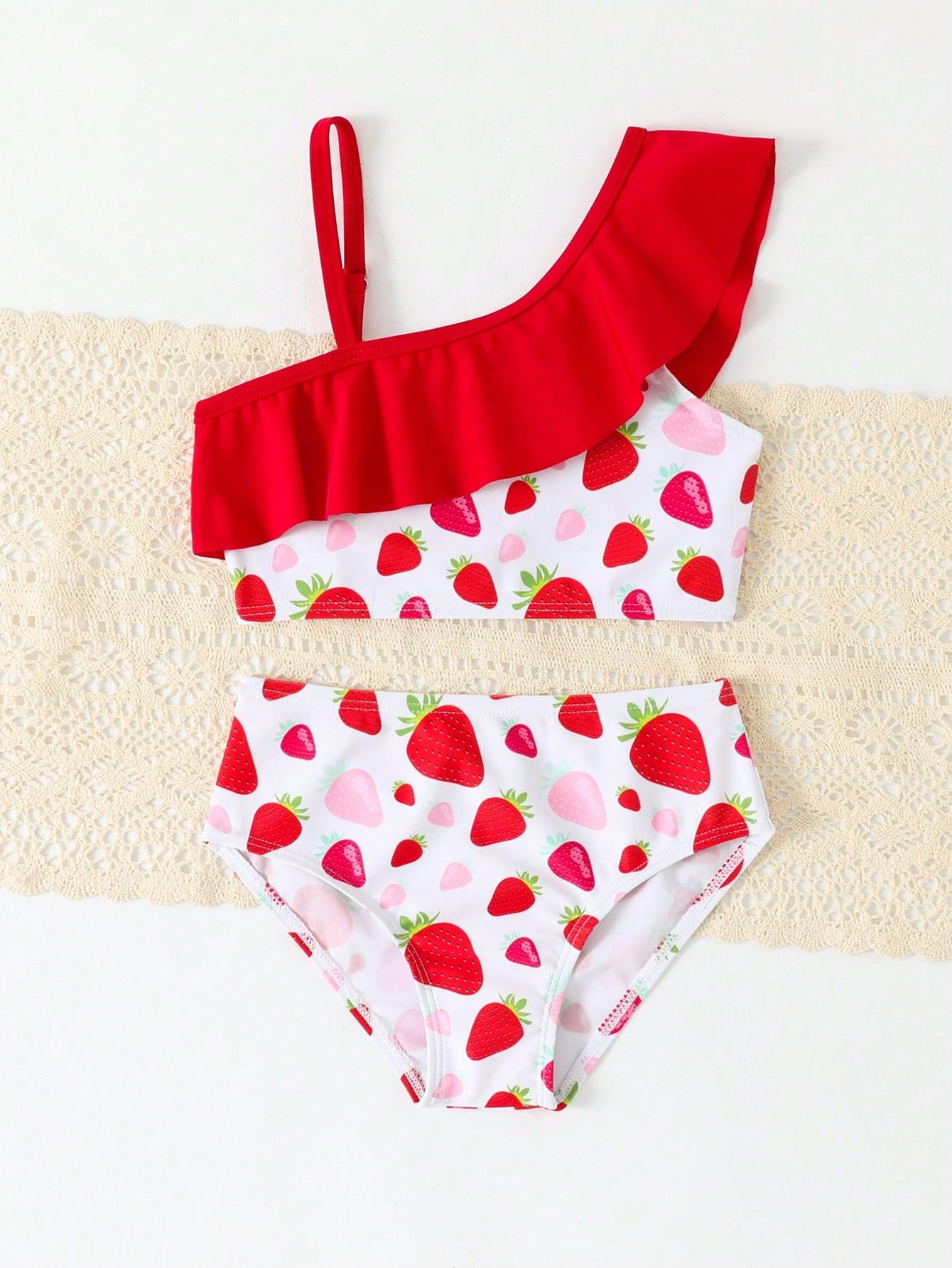 2 Pcs Strawberry Bikini Set