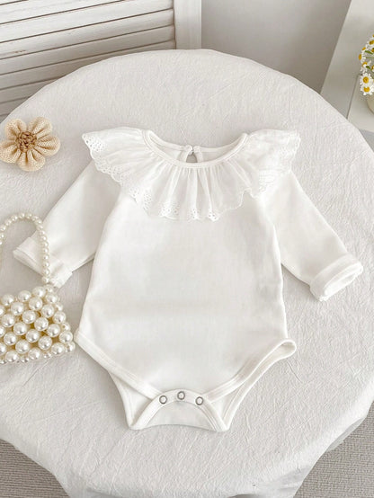 White Floral Bodysuit