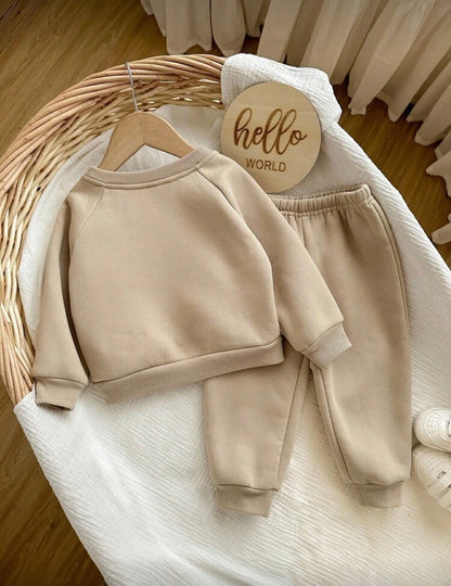 2 Pcs Beige Thermal Pajama