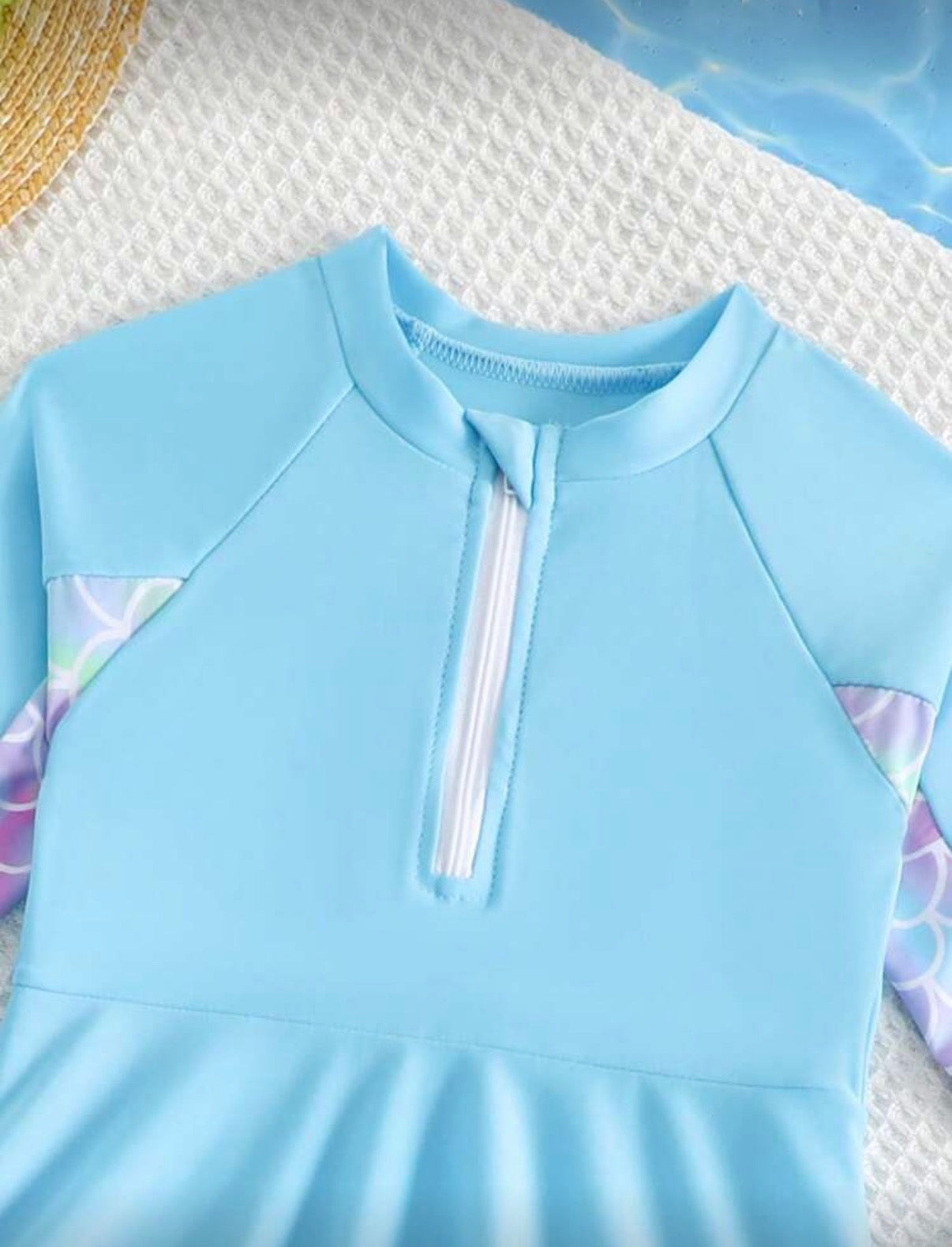 2 Pcs Long Sleeve & Pants Swimsuit