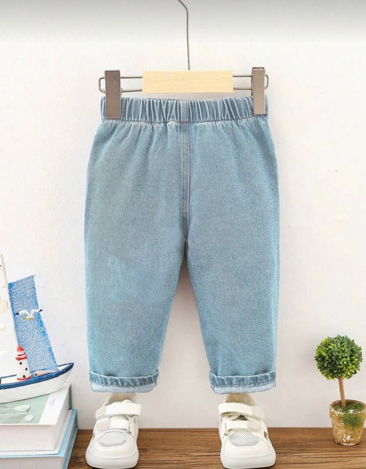 Baby Blue Simple Jeans